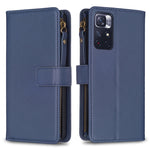 Custodia portafoglio in pelle con 9 slot per Xiaomi Poco F5