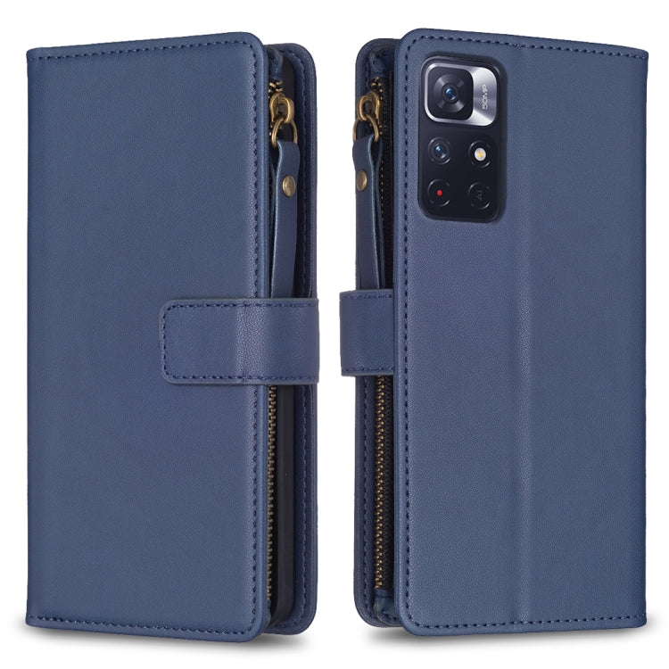 Custodia portafoglio in pelle con 9 slot per Xiaomi Poco F5