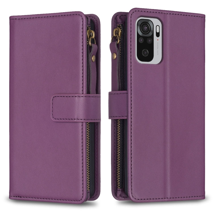 Custodia portafoglio in pelle con 9 slot per Xiaomi
