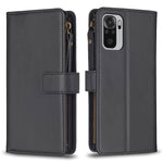 Custodia portafoglio in pelle con 9 slot per Xiaomi