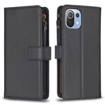 Custodia portafoglio in pelle con 9 slot per Xiaomi