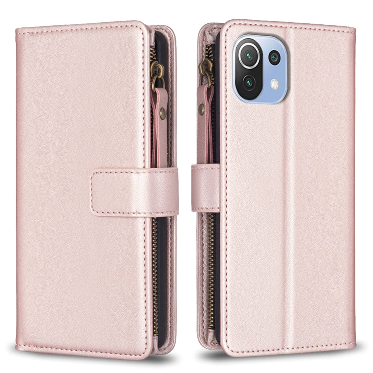 Custodia portafoglio in pelle con 9 slot per Xiaomi
