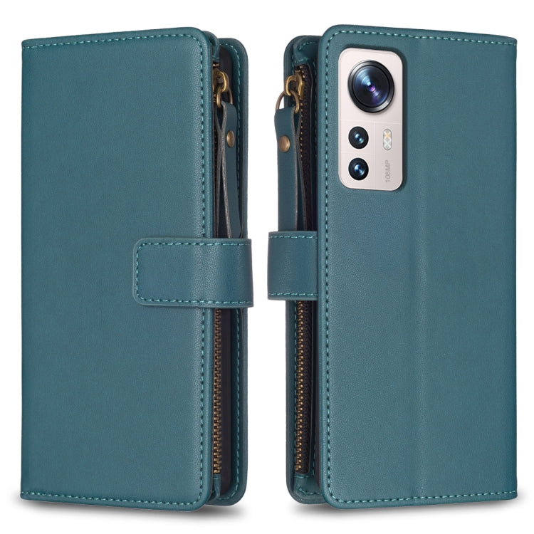 Custodia portafoglio in pelle con 9 slot per Xiaomi