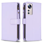 Custodia portafoglio in pelle con 9 slot per Xiaomi