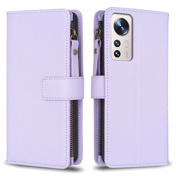 Custodia portafoglio in pelle con 9 slot per Xiaomi