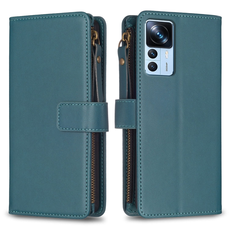 Custodia portafoglio in pelle con 9 slot per Xiaomi