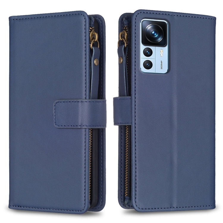Custodia portafoglio in pelle con 9 slot per Xiaomi