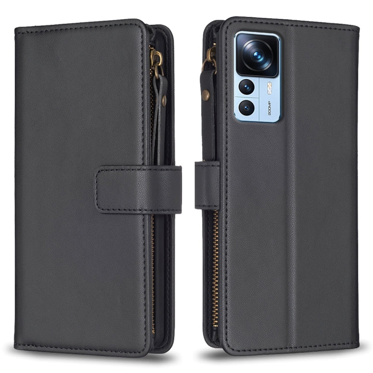 Custodia portafoglio in pelle con 9 slot per Xiaomi