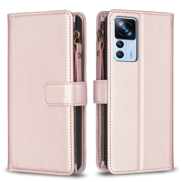Custodia portafoglio in pelle con 9 slot per Xiaomi