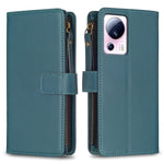 Custodia portafoglio in pelle con 9 slot per Xiaomi Redmi 12C