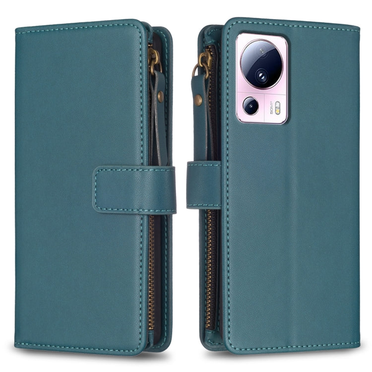 Custodia portafoglio in pelle con 9 slot per Xiaomi Redmi 12C