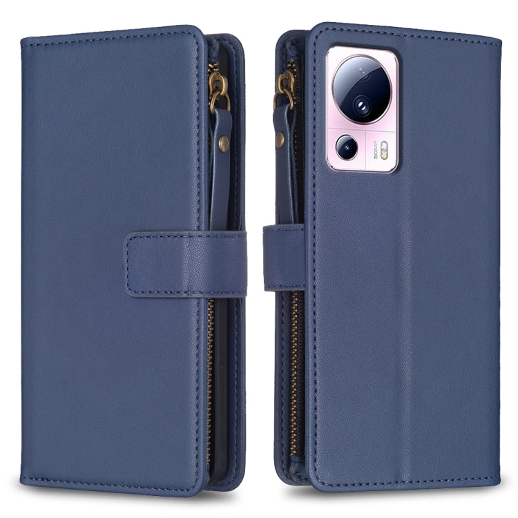 Custodia portafoglio in pelle con 9 slot per Xiaomi Redmi 12C