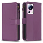 Custodia portafoglio in pelle con 9 slot per Xiaomi Redmi 12C