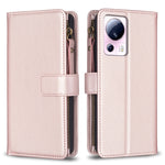 Custodia portafoglio in pelle con 9 slot per Xiaomi Redmi 12C