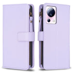 Custodia portafoglio in pelle con 9 slot per Xiaomi Redmi 12C