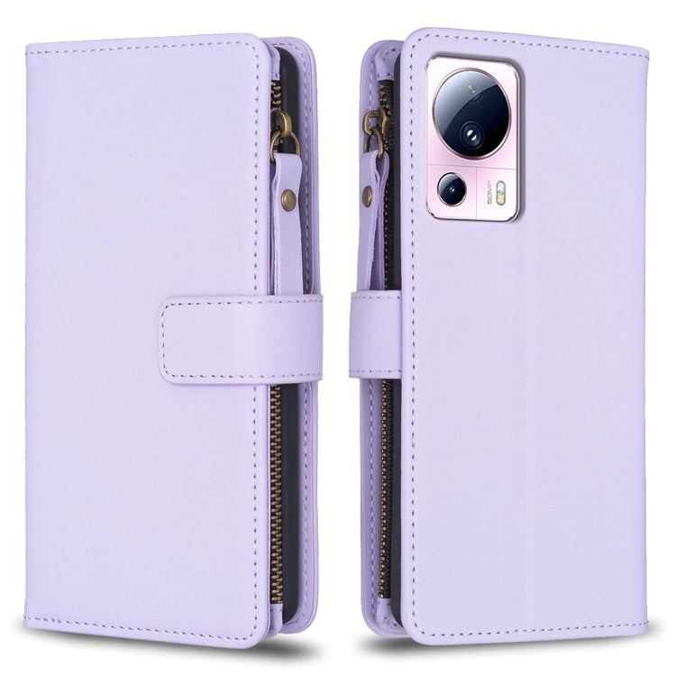 Custodia portafoglio in pelle con 9 slot per Xiaomi Redmi 12C