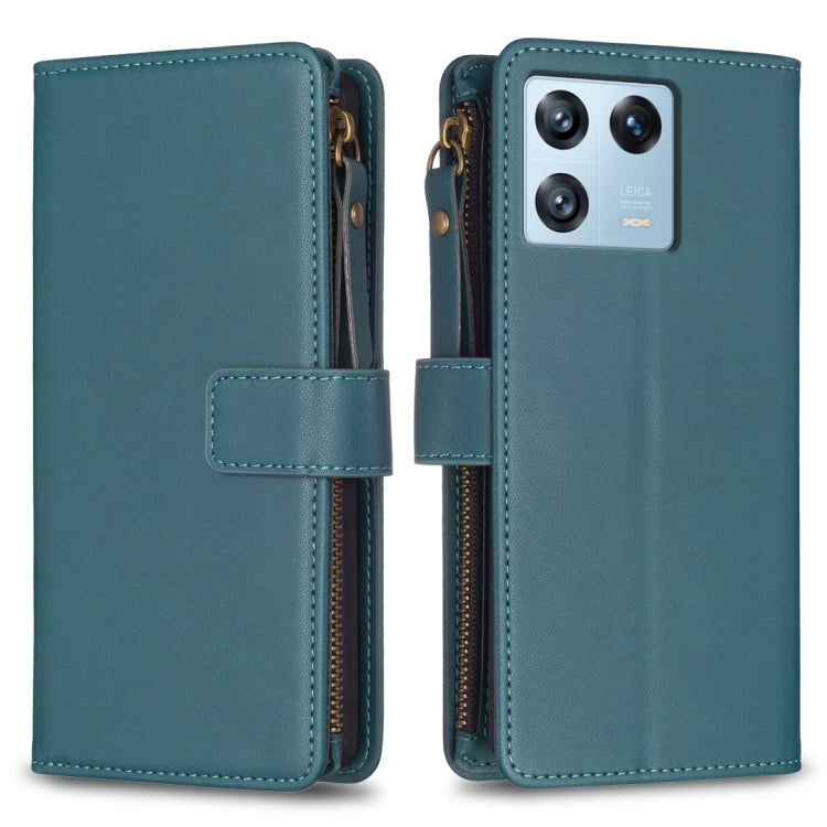 Custodia portafoglio in pelle con 9 slot per Xiaomi Redmi 12C