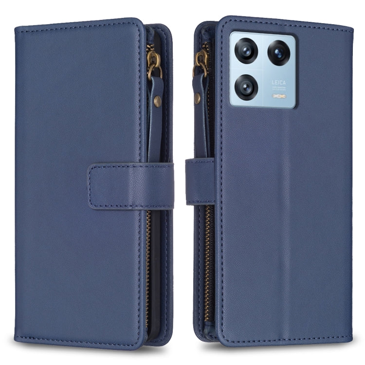 Custodia portafoglio in pelle con 9 slot per Xiaomi Redmi 12C