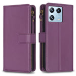 Custodia portafoglio in pelle con 9 slot per Xiaomi Redmi 12C