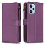 Custodia portafoglio in pelle con 9 slot per Xiaomi Poco F5
