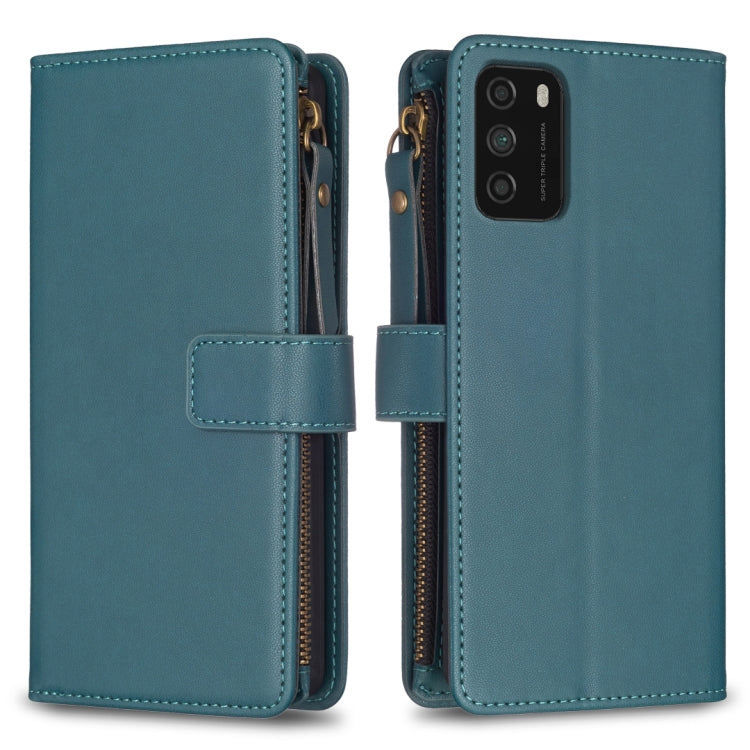 Custodia portafoglio in pelle con 9 slot per Xiaomi