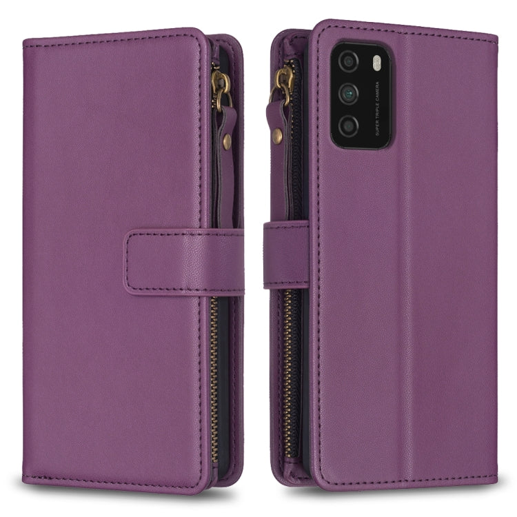Custodia portafoglio in pelle con 9 slot per Xiaomi