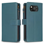 Custodia portafoglio in pelle con 9 slot carte per Xiaomi Redmi 9