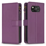 Custodia portafoglio in pelle con 9 slot carte per Xiaomi Redmi 9