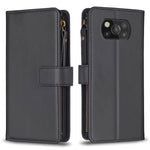Custodia portafoglio in pelle con 9 slot carte per Xiaomi Redmi 9