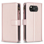 Custodia portafoglio in pelle con 9 slot carte per Xiaomi Redmi 9