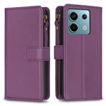 Custodia portafoglio in pelle con 9 slot per Xiaomi Redmi 13C