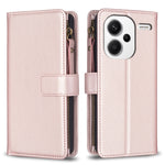Custodia portafoglio in pelle con 9 slot per Xiaomi Redmi 13C