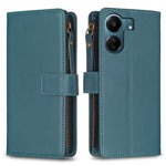 Custodia portafoglio in pelle con 9 slot per Xiaomi Redmi 13C