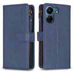 Custodia portafoglio in pelle con 9 slot per Xiaomi Redmi 13C