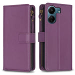 Custodia portafoglio in pelle con 9 slot per Xiaomi Redmi 13C