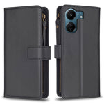 Custodia portafoglio in pelle con 9 slot per Xiaomi Redmi 13C
