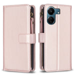 Custodia portafoglio in pelle con 9 slot per Xiaomi Redmi 13C