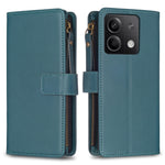 Custodia portafoglio in pelle con 9 slot carte per Xiaomi