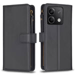Custodia portafoglio in pelle con 9 slot carte per Xiaomi