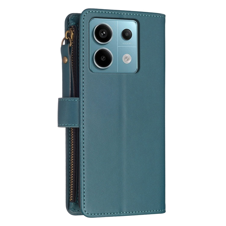 Custodia portafoglio in pelle con 9 slot carte per Xiaomi