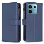Custodia portafoglio in pelle con 9 slot carte per Xiaomi