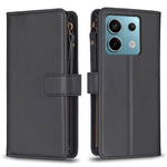 Custodia portafoglio in pelle con 9 slot carte per Xiaomi