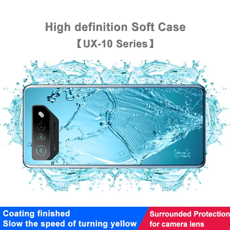 Custodia per telefono in TPU trasparente antiurto serie IMAK UX-10, For Asus ROG Phone 7