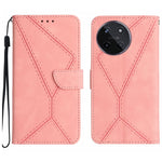 Custodia per telefono in pelle goffrata con cuciture, For Realme C67 4G, For Realme 11 5G Global, For Realme C53, For Realme 11 4G Global
