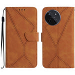 Custodia per telefono in pelle goffrata con cuciture, For Realme C67 4G, For Realme 11 5G Global, For Realme C53, For Realme 11 4G Global