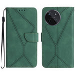 Custodia per telefono in pelle goffrata con cuciture, For Realme C67 4G, For Realme 11 5G Global, For Realme C53, For Realme 11 4G Global