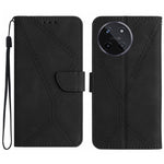 Custodia per telefono in pelle goffrata con cuciture, For Realme C67 4G, For Realme 11 5G Global, For Realme C53, For Realme 11 4G Global