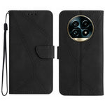 Custodia per telefono in pelle goffrata con cuciture, For Realme C75 4G, For Realme 13+ 5G Global, For Realme 13 Pro 5G / 13 Pro+ 5G, For Realme C63 4G Global/ C61