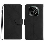 Custodia per telefono in pelle goffrata con cuciture, For Realme C63 5G, For Realme 12 5G Global, For Realme 12+ Global, For Realme 12 Pro/12 Pro+ Global