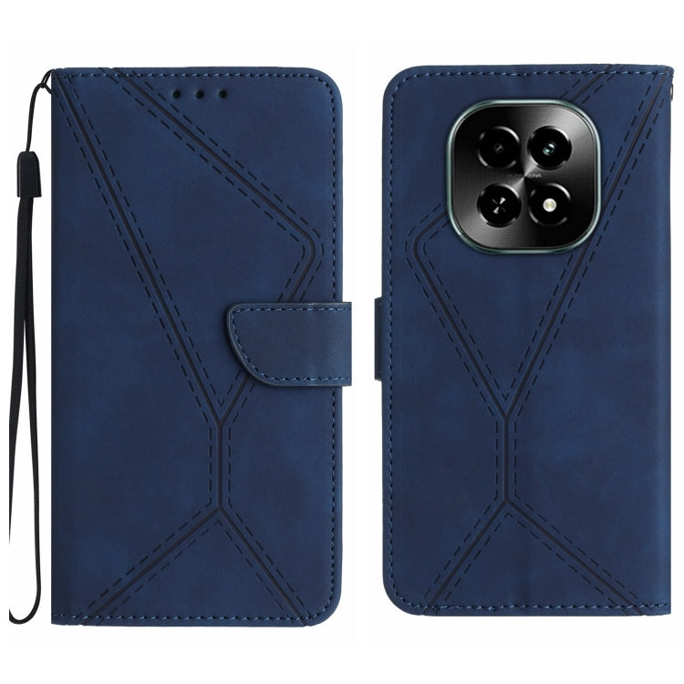 Custodia per telefono in pelle goffrata con cuciture, For Realme C63 5G, For Realme 12 5G Global, For Realme 12+ Global, For Realme 12 Pro/12 Pro+ Global